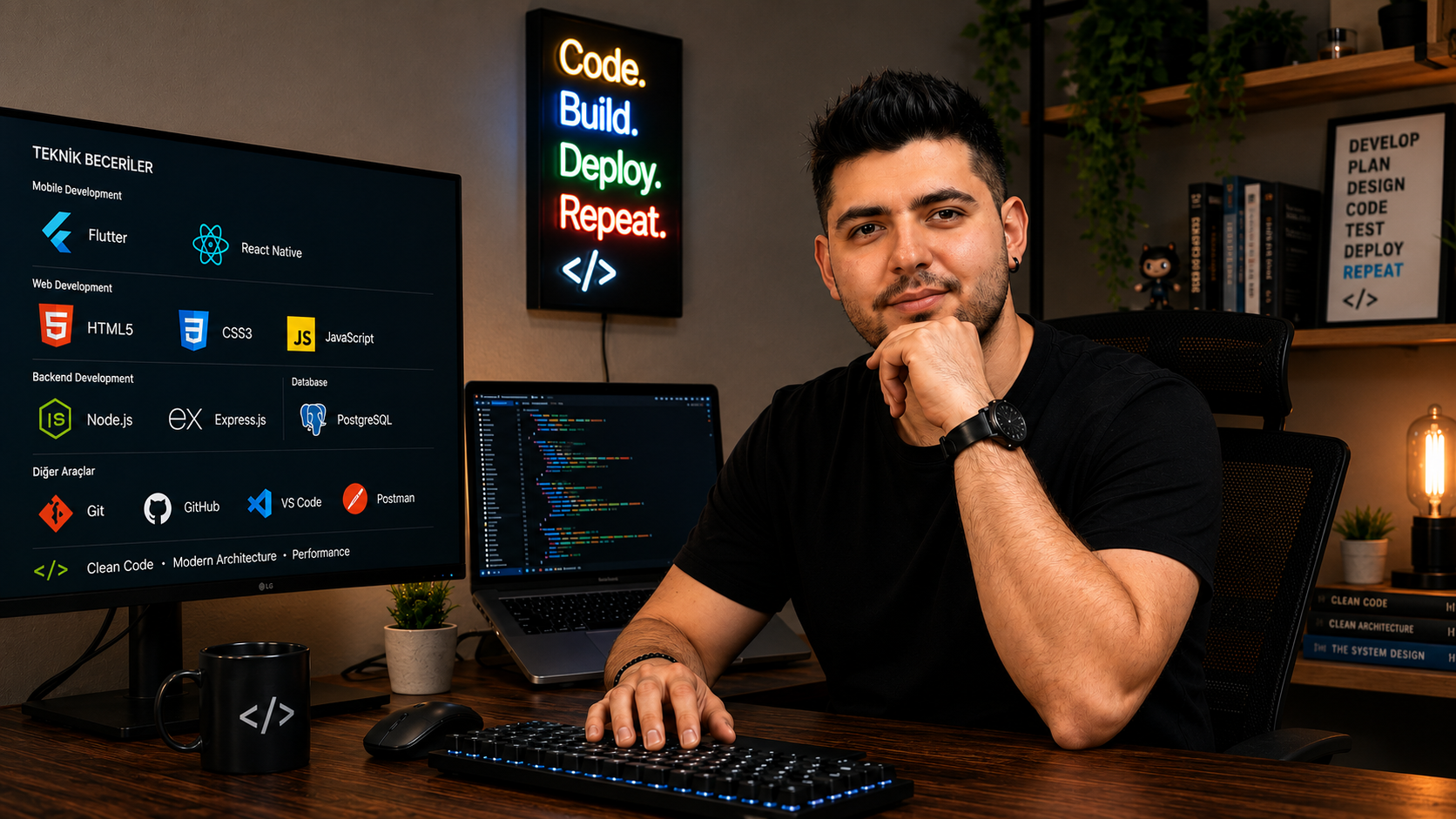 Kadir Karataş — Full Stack Mobile ve Web Geliştirici arka plan görseli